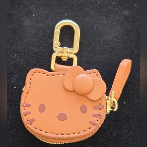 Hello Kitty Keychain/bag Charm with Gold Clip